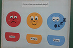 Tabela das Emoções: atividade da Pedagogia