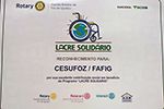 Curso de Pedagogia entrega arrecada&ccedil;&atilde;o do Lacre Solid&aacute;rio